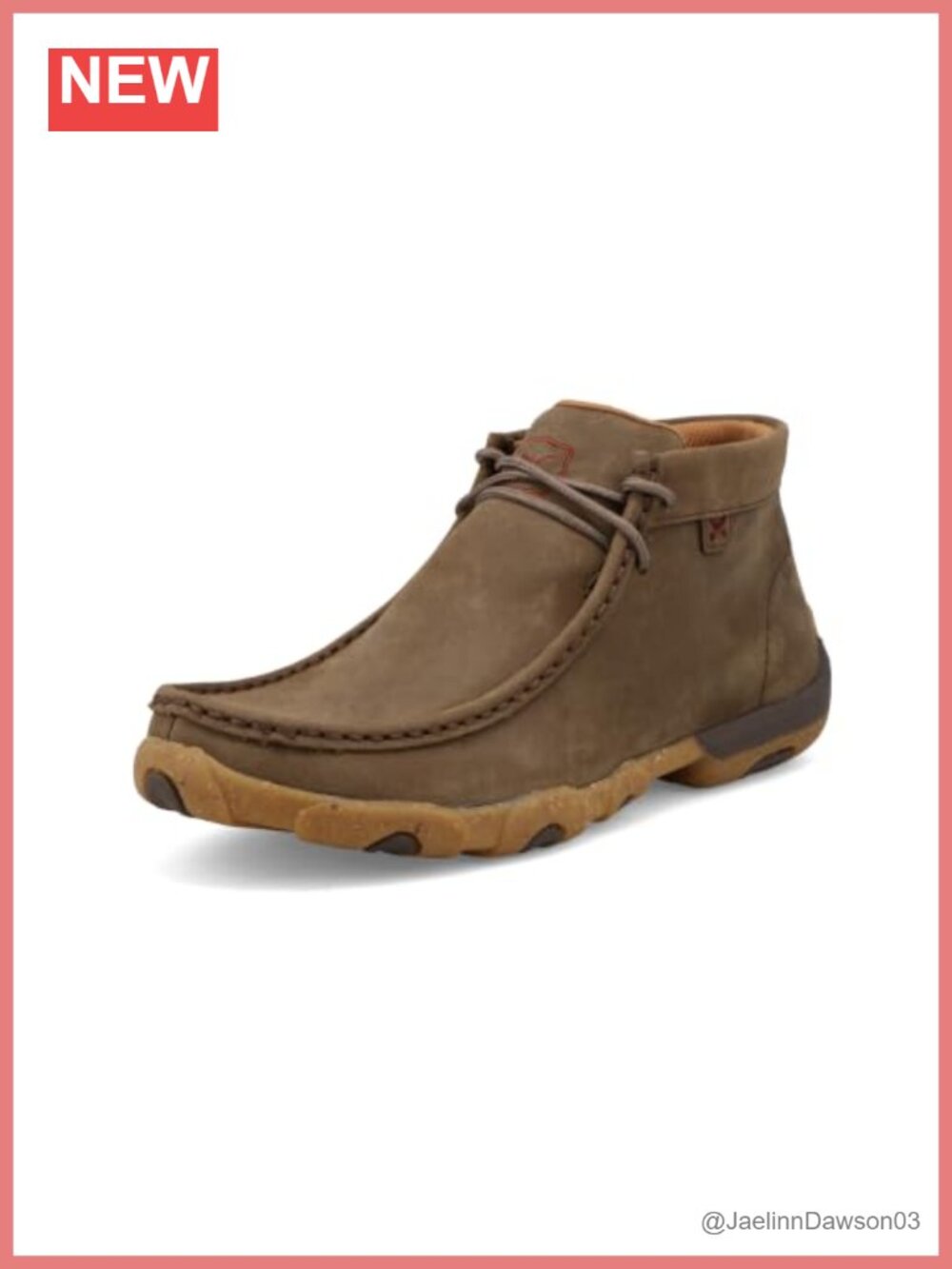 Women's Leather Chukka Driving Moc Boots Lace-Up Casual